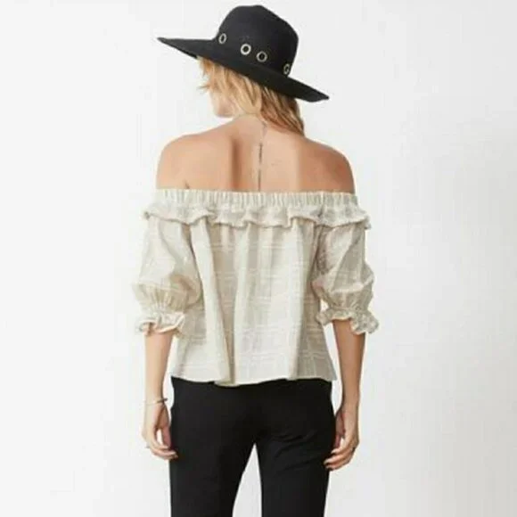 STEVIE MAY WILLOW OFF SHOULDER TOP SIZE XS - Picture 2 of 11